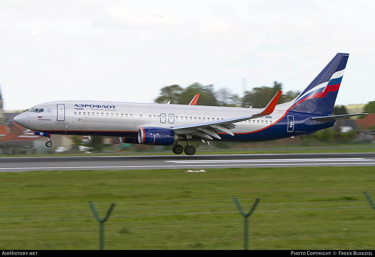 Aircraft Photo of VP-BRR | Boeing 737-8LJ | Aeroflot - Russian Airlines | AirHistory.net #361853