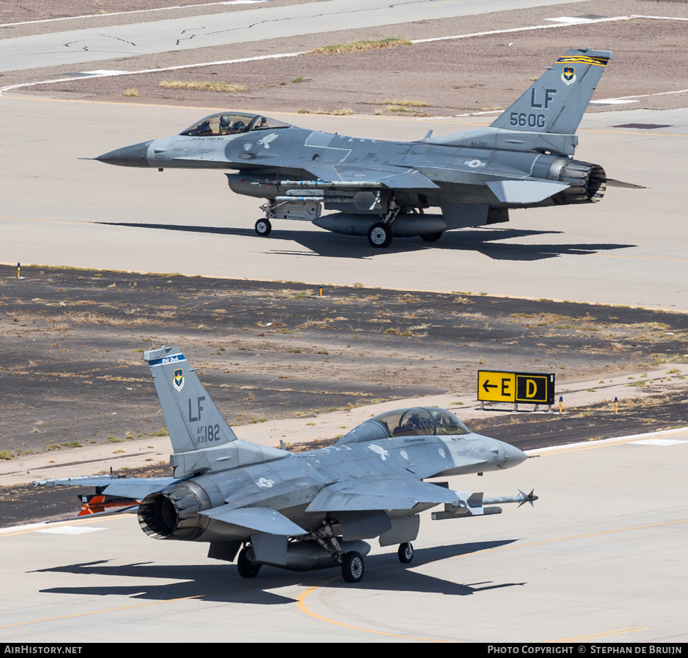 Aircraft Photo of 83-1182 / AF83-182 | Lockheed Martin F-16D Fighting Falcon | USA - Air Force | AirHistory.net #361858