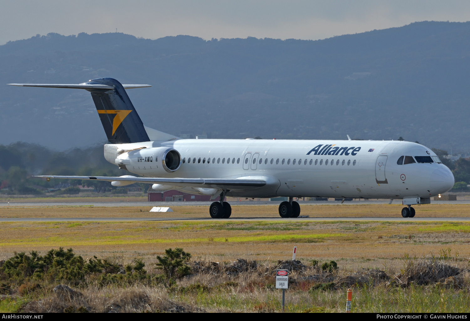 Aircraft Photo of VH-XWQ | Fokker 100 (F28-0100) | Alliance Airlines | AirHistory.net #361947