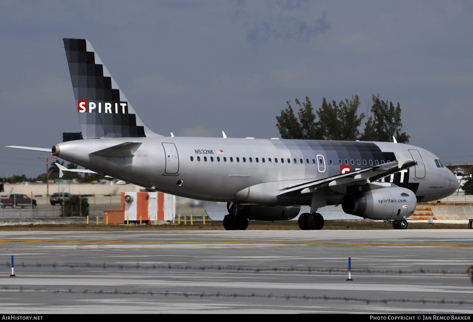 Aircraft Photo of N532NK | Airbus A319-132 | Spirit Airlines | AirHistory.net #361966