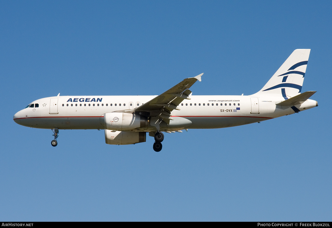 Aircraft Photo of SX-DVX | Airbus A320-232 | Aegean Airlines | AirHistory.net #361999