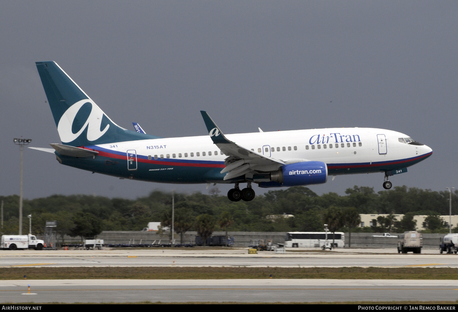 Aircraft Photo of N315AT | Boeing 737-7BD | AirTran | AirHistory.net #362026
