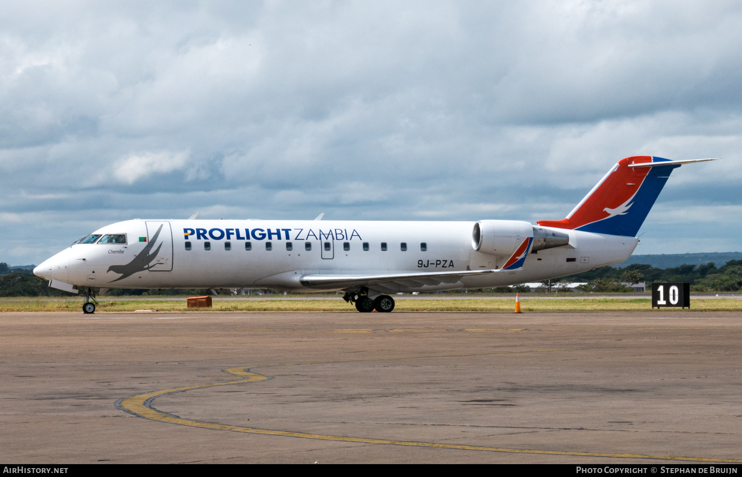 Aircraft Photo of 9J-PZA | Canadair CRJ-100ER (CL-600-2B19) | Proflight Zambia | AirHistory.net #362047
