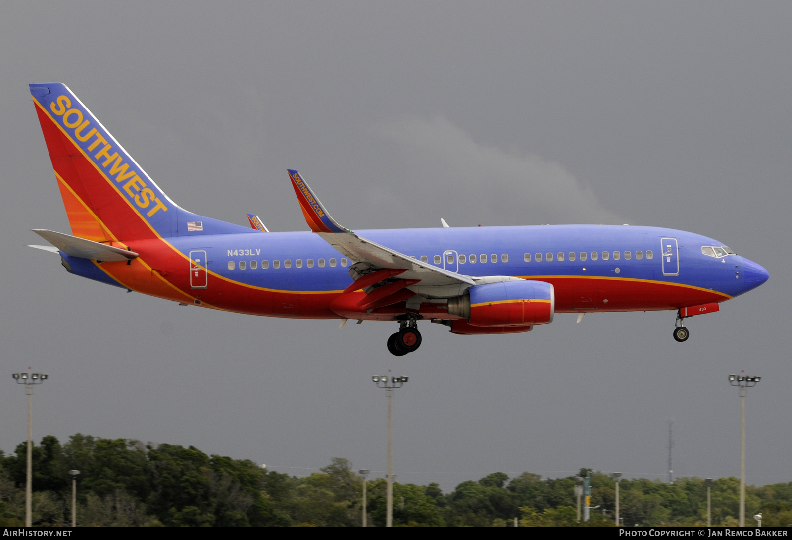 Aircraft Photo of N433LV | Boeing 737-7H4 | Southwest Airlines | AirHistory.net #362067