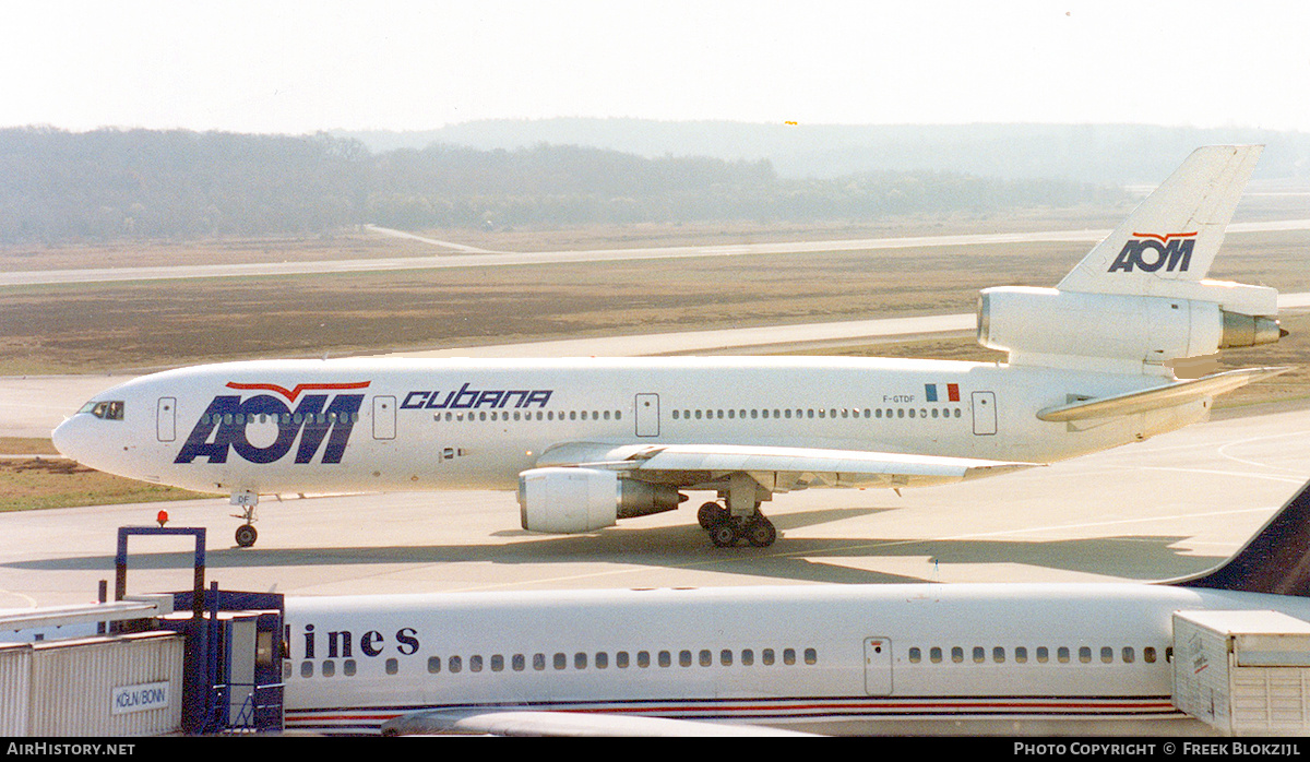 Aircraft Photo of F-GTDF | McDonnell Douglas DC-10-30 | AOM French Airlines | AirHistory.net #362127