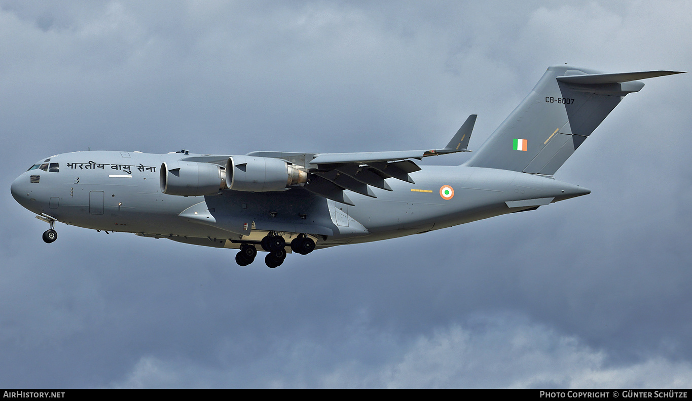 Aircraft Photo of CB-8007 | Boeing C-17A Globemaster III | India - Air Force | AirHistory.net #362133