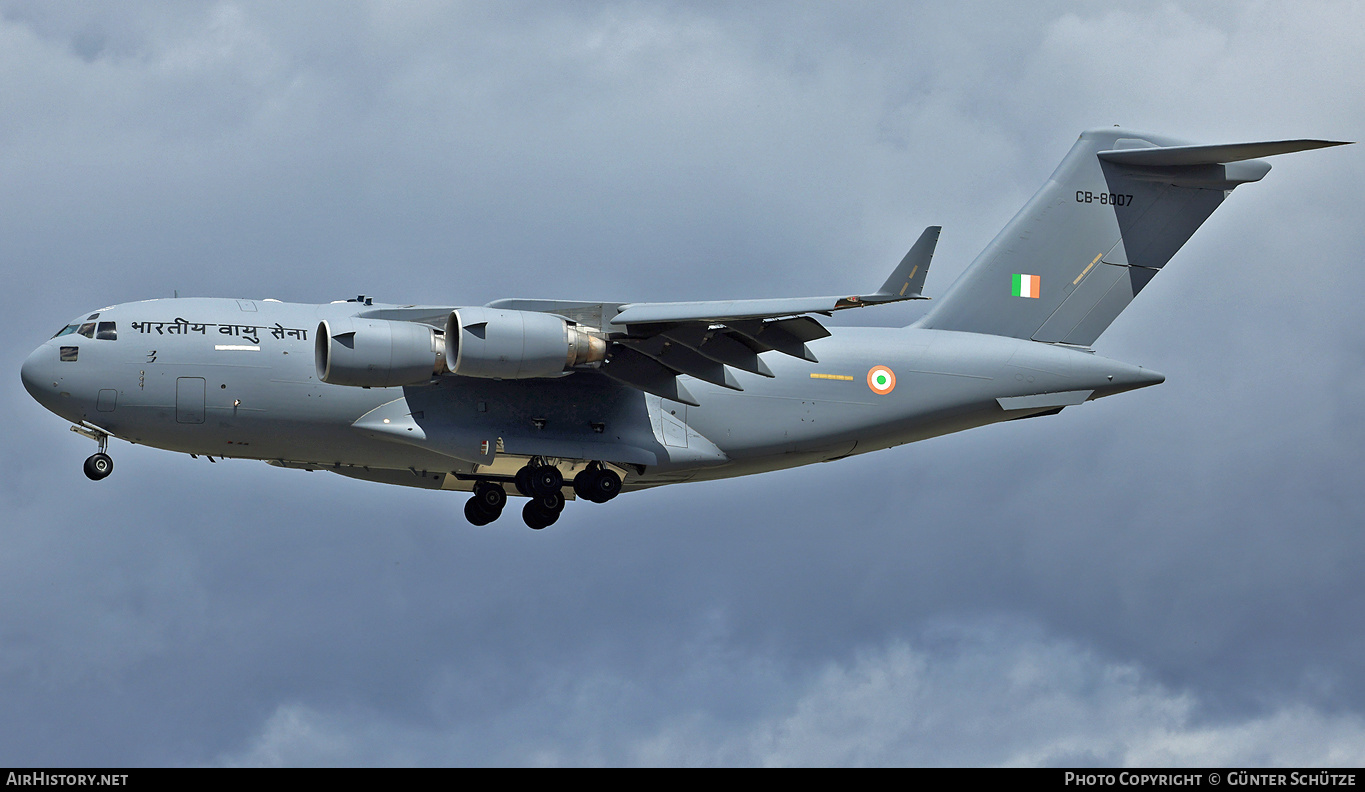 Aircraft Photo of CB-8007 | Boeing C-17A Globemaster III | India - Air Force | AirHistory.net #362133