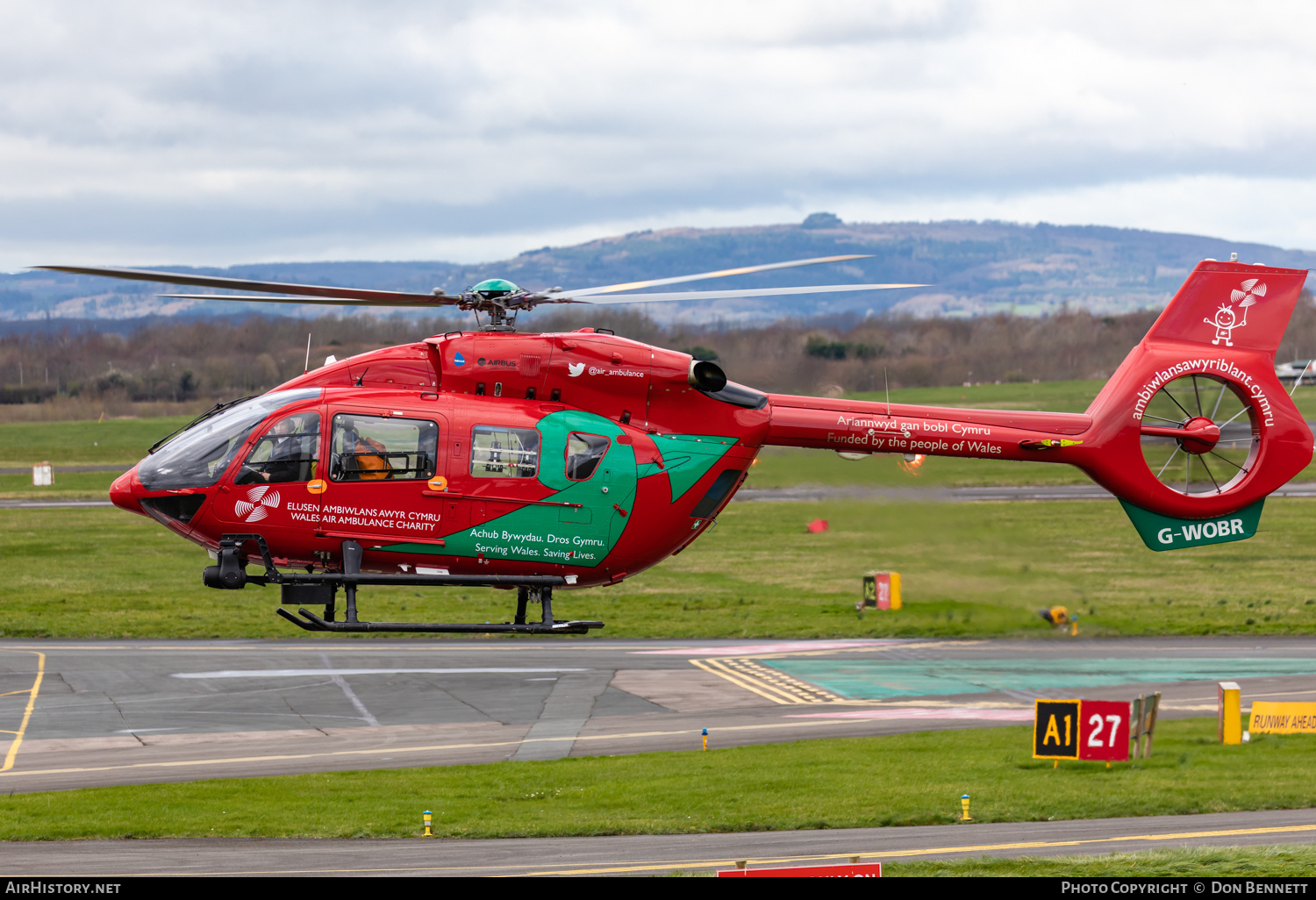 Aircraft Photo of G-WOBR | Airbus Helicopters EC-145T-2 | Wales Air Ambulance | AirHistory.net #362154