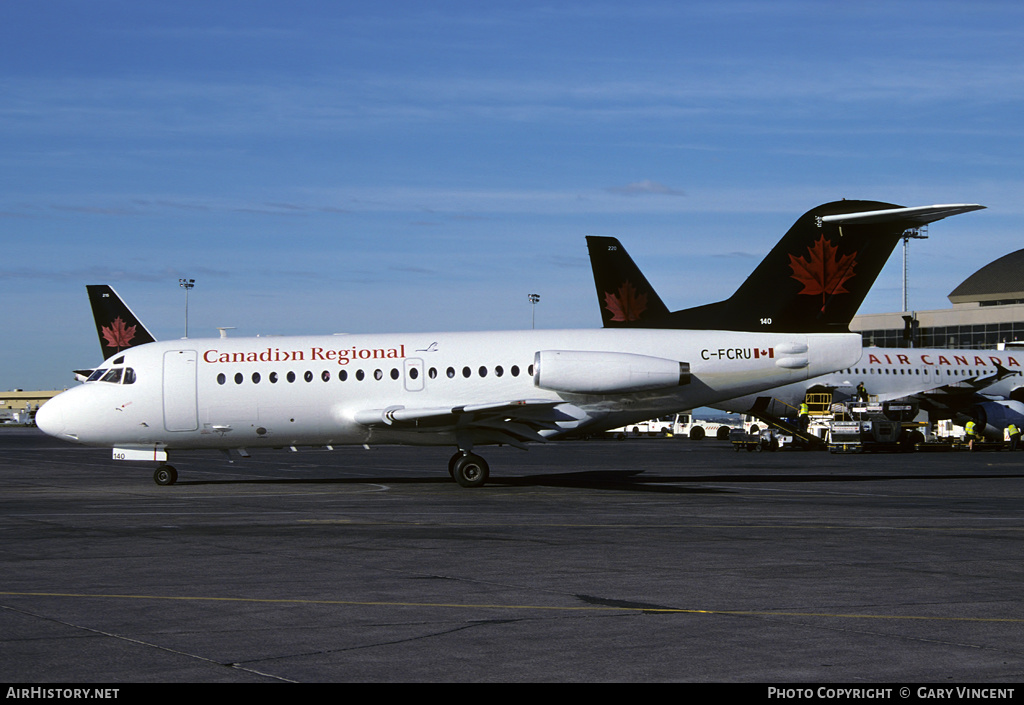 Aircraft Photo of C-FCRU | Fokker F28-1000 Fellowship | Canadian Regional Airlines | AirHistory.net #362172