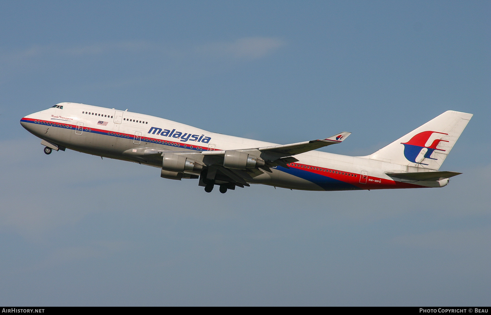 Aircraft Photo of 9M-MPG | Boeing 747-4H6 | Malaysia Airlines | AirHistory.net #362181
