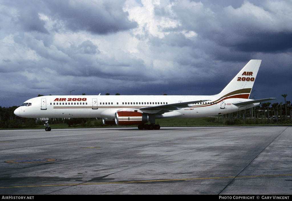 Aircraft Photo of G-OOOI | Boeing 757-23A | Air 2000 | AirHistory.net #362182