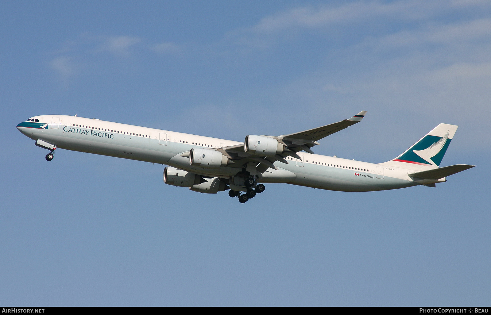 Aircraft Photo of B-HQA | Airbus A340-642 | Cathay Pacific Airways | AirHistory.net #362188
