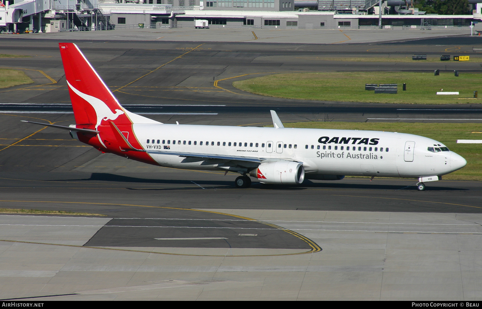 Aircraft Photo of VH-VXD | Boeing 737-838 | Qantas | AirHistory.net #362191