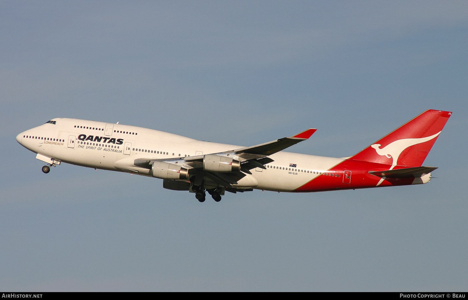Aircraft Photo of VH-OJS | Boeing 747-438 | Qantas | AirHistory.net #362197