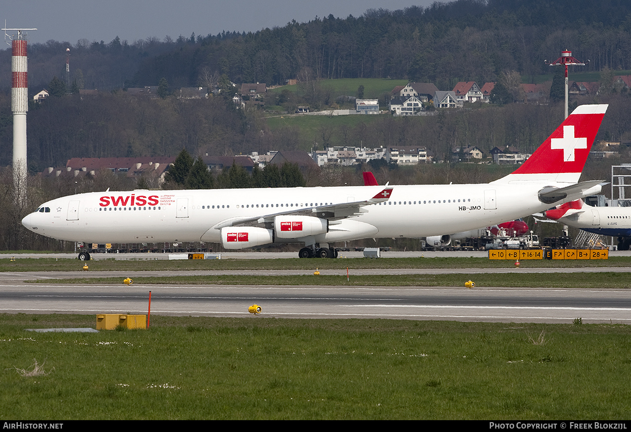 Aircraft Photo of HB-JMO | Airbus A340-313 | Swiss International Air Lines | AirHistory.net #362198