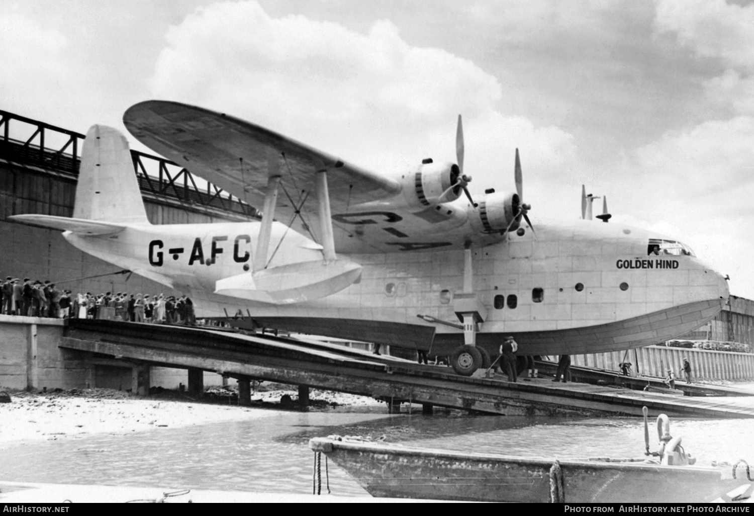 Aircraft Photo of G-AFCI | Short S-26 | AirHistory.net #362206