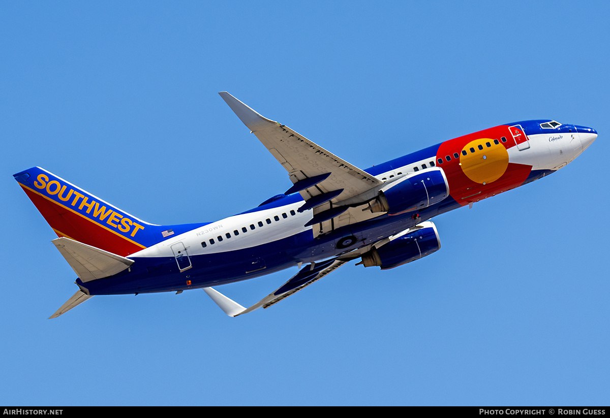 Aircraft Photo of N230WN | Boeing 737-7H4 | Southwest Airlines | AirHistory.net #362212