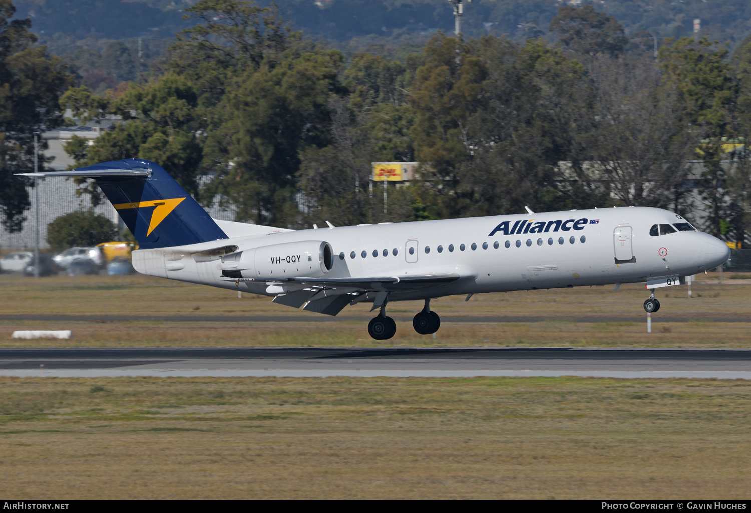 Aircraft Photo of VH-QQY | Fokker 70 (F28-0070) | Alliance Airlines | AirHistory.net #362235