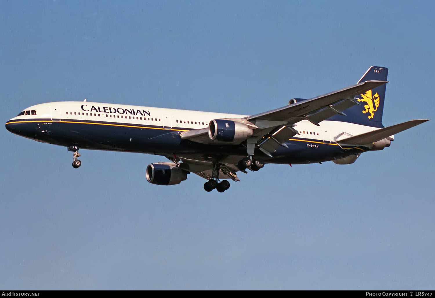 Aircraft Photo of G-BBAH | Lockheed L-1011-385-1-14 TriStar 100 | Caledonian Airways | AirHistory.net #362286