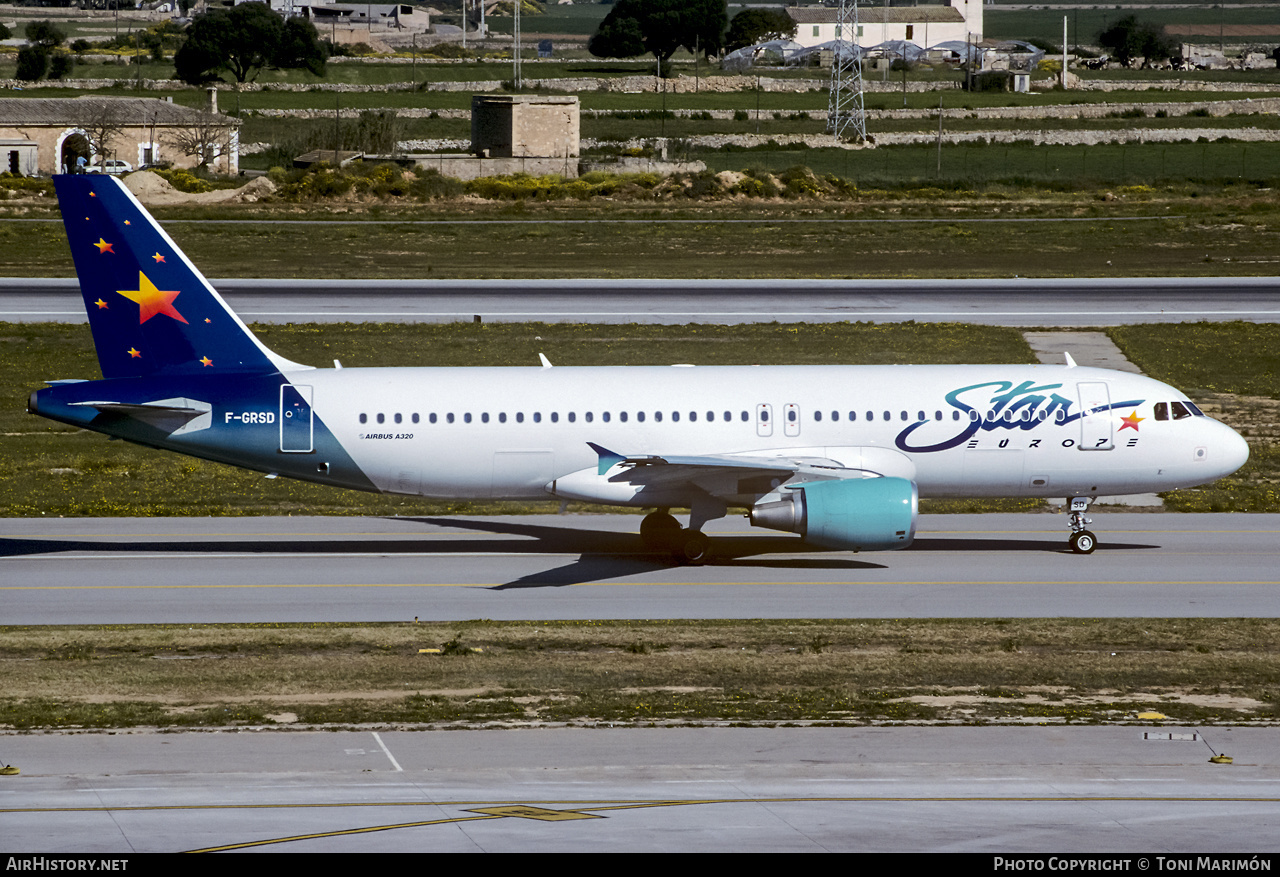 Aircraft Photo of F-GRSD | Airbus A320-214 | STAR Europe | AirHistory.net #362289