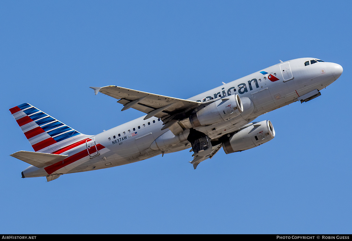 Aircraft Photo of N837AW | Airbus A319-132 | American Airlines | AirHistory.net #362305