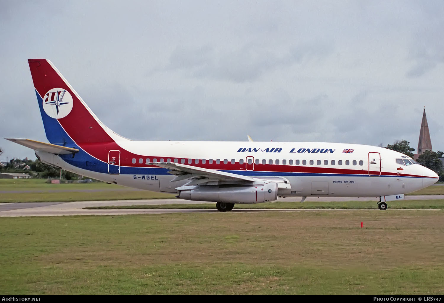 Aircraft Photo of G-WGEL | Boeing 737-2U4/Adv | Dan-Air London | AirHistory.net #362312