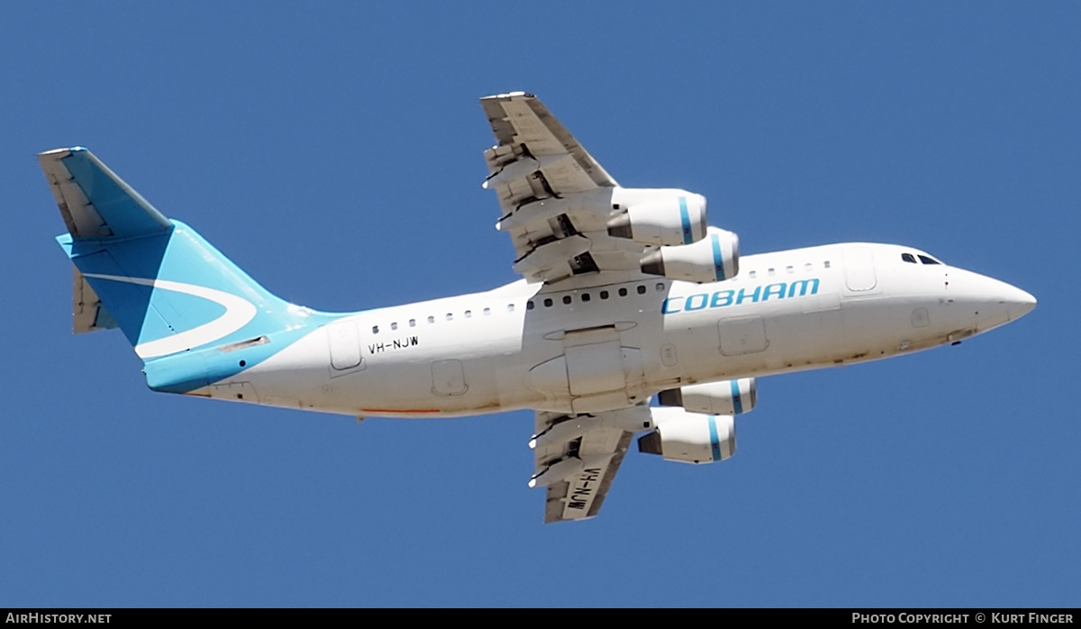 Aircraft Photo of VH-NJW | British Aerospace Avro 146-RJ85 | Cobham Aviation Services | AirHistory.net #362322