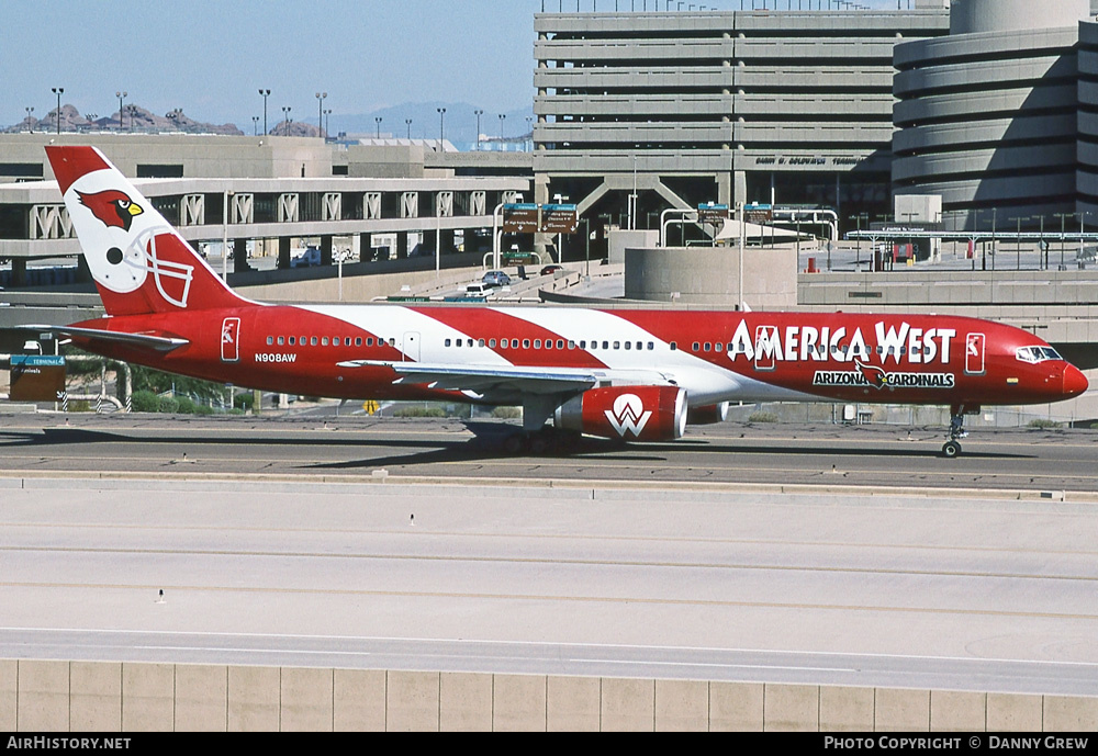 Aircraft Photo of N908AW | Boeing 757-2G7 | America West Airlines | AirHistory.net #362326