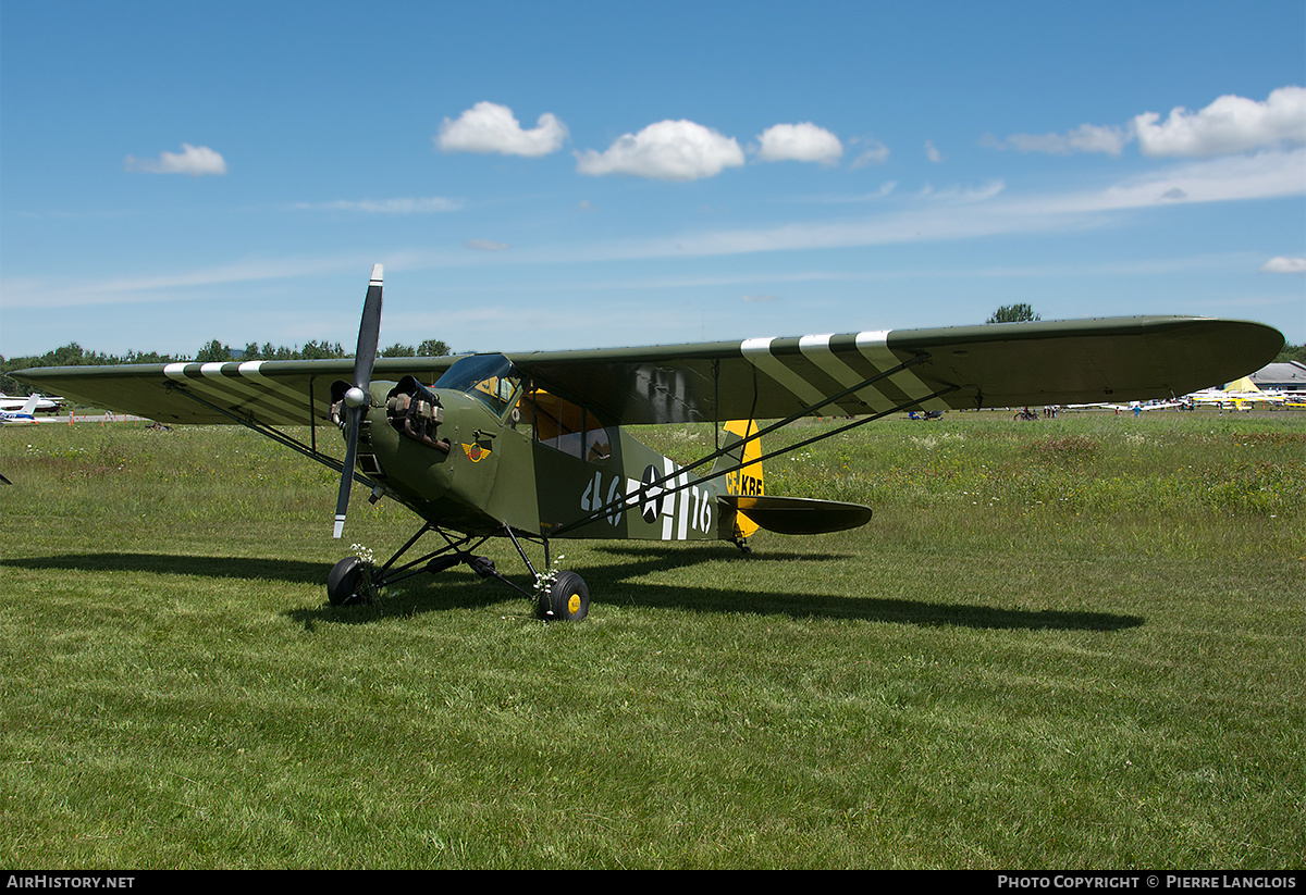 Aircraft Photo of CF-KBF | Piper J-3C-65X Cub | USA - Air Force | AirHistory.net #362377