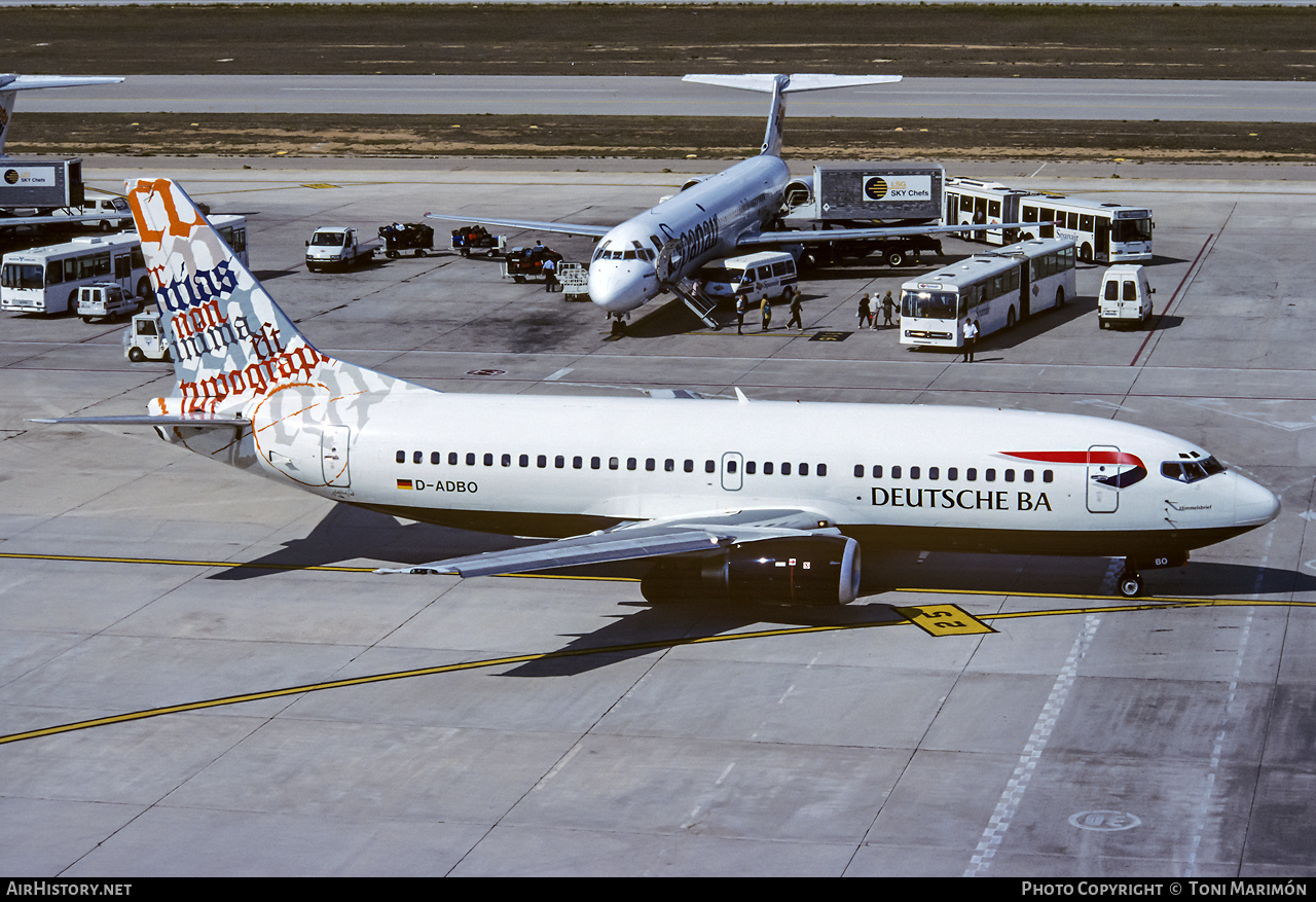 Aircraft Photo of D-ADBO | Boeing 737-31S | Deutsche BA | AirHistory.net #362442