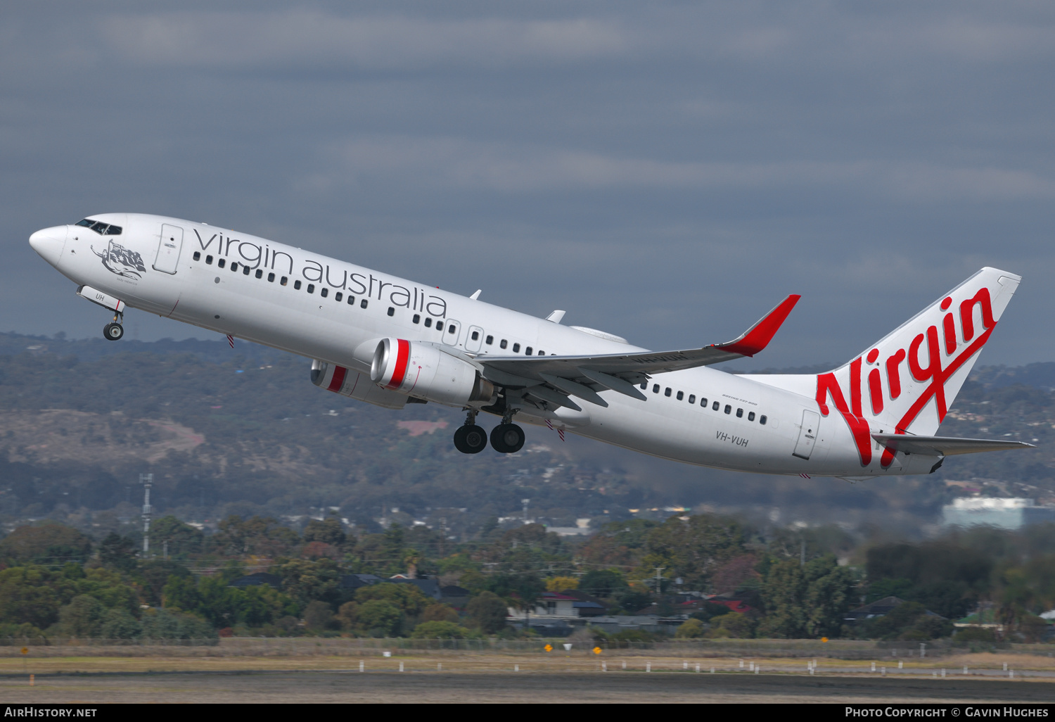 Aircraft Photo of VH-VUH | Boeing 737-8FE | Virgin Australia Airlines | AirHistory.net #362475