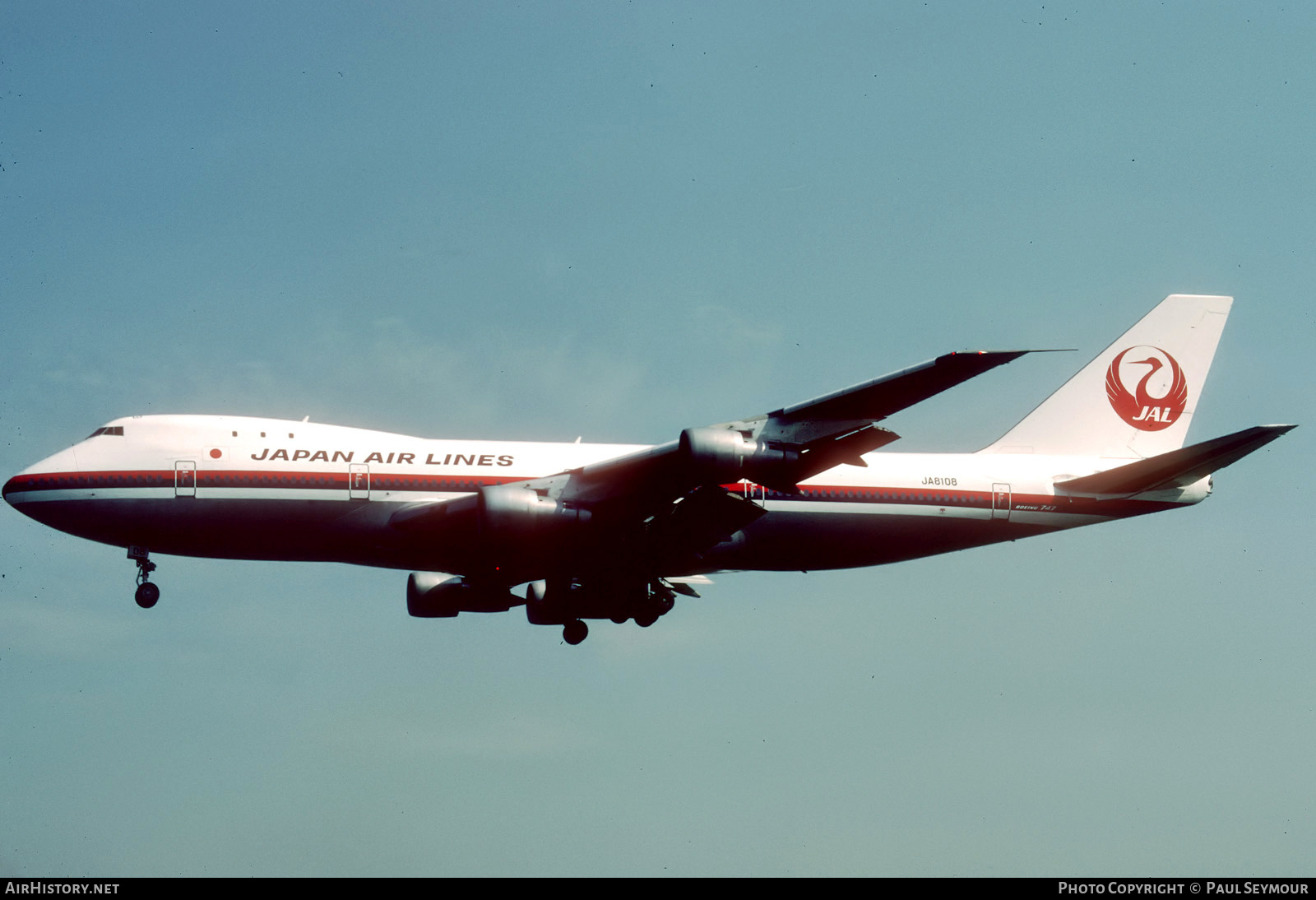 Aircraft Photo of JA8108 | Boeing 747-246B | Japan Air Lines - JAL | AirHistory.net #362483