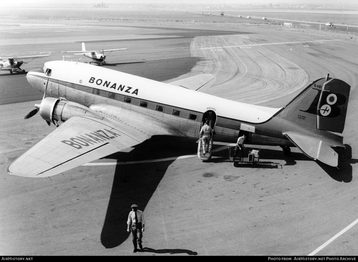 Aircraft Photo of N491 | Douglas DC-3A-269B | Bonanza Air Lines | AirHistory.net #362540