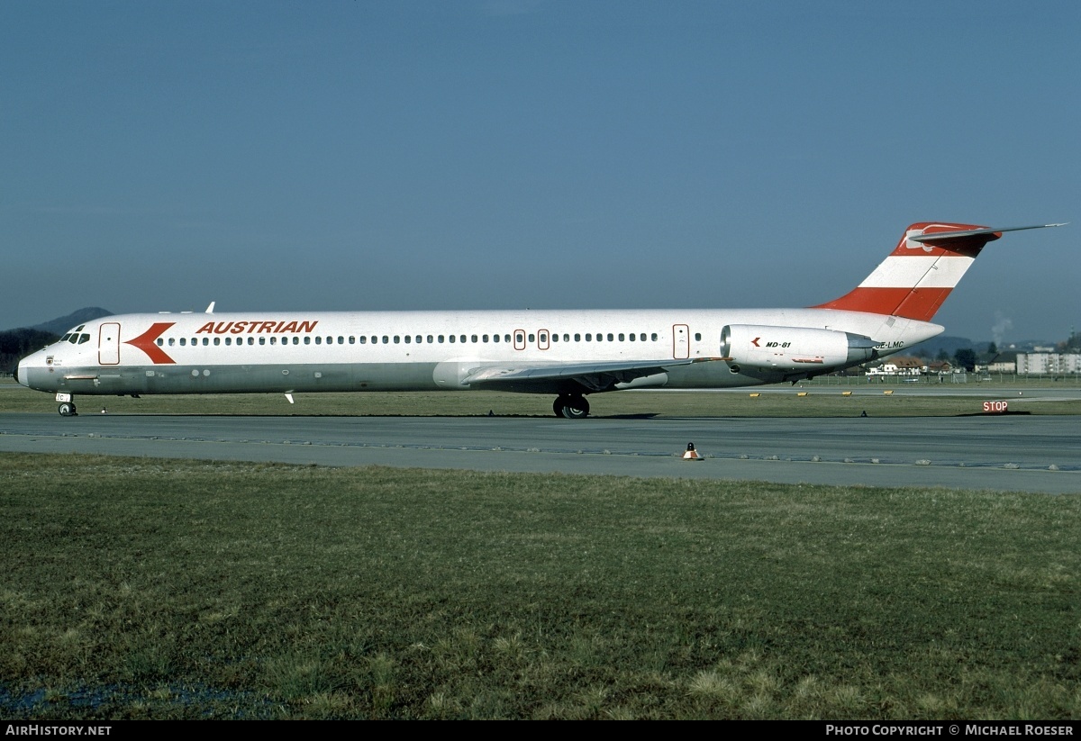 Aircraft Photo of OE-LMC | McDonnell Douglas MD-81 (DC-9-81) | Austrian Airlines | AirHistory.net #362554