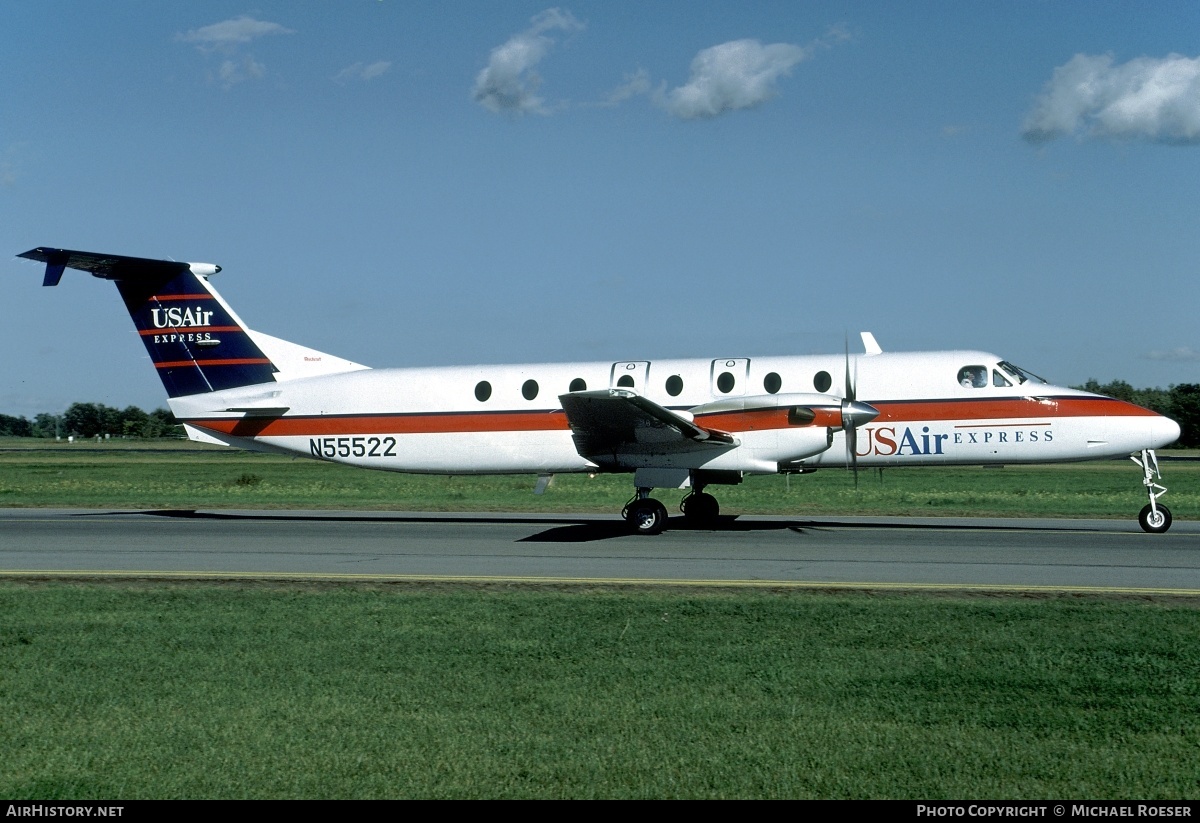 Aircraft Photo of N55522 | Beech 1900C-1 | USAir Express | AirHistory.net #362557