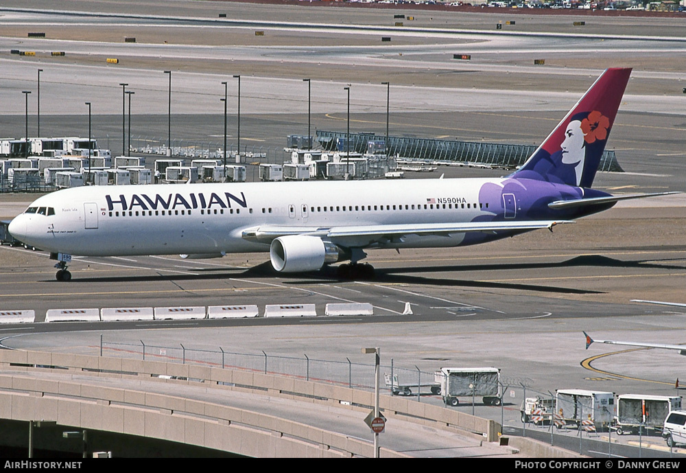 Aircraft Photo of N590HA | Boeing 767-3CB/ER | Hawaiian Airlines | AirHistory.net #362565