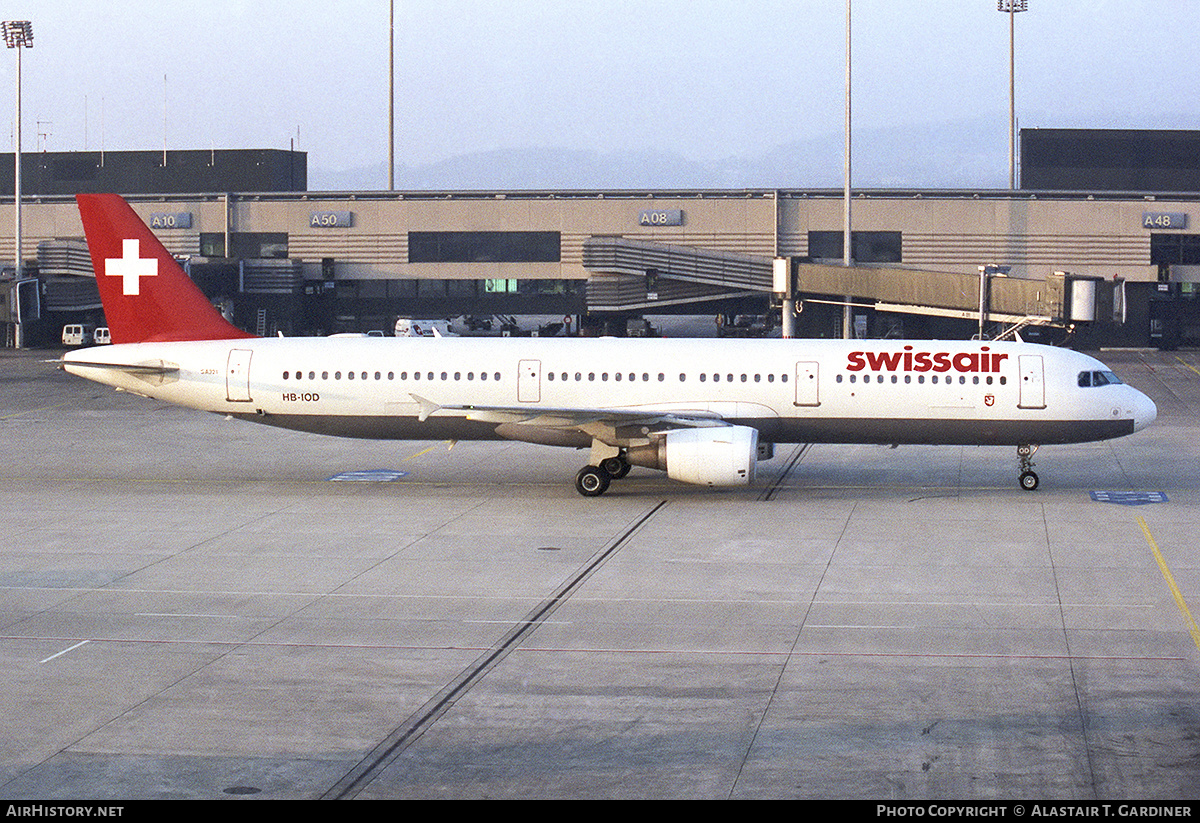 Aircraft Photo of HB-IOD | Airbus A321-111 | Swissair | AirHistory.net #362883