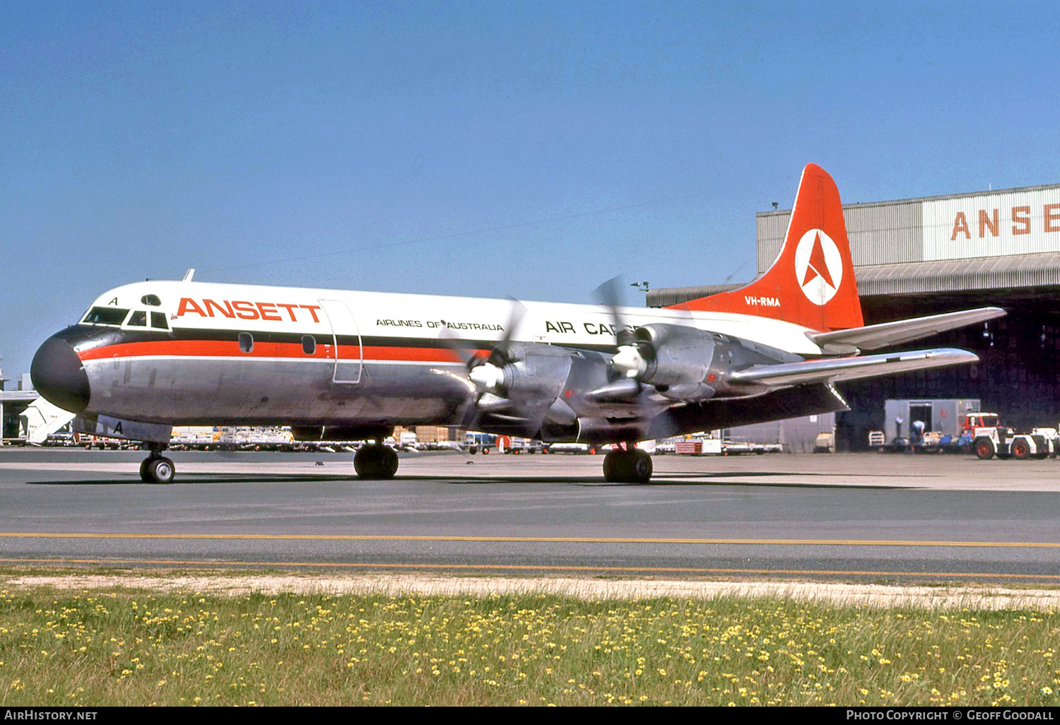 Aircraft Photo of VH-RMA | Lockheed L-188A(F) Electra | Ansett Airlines of Australia Air Cargo | AirHistory.net #362939