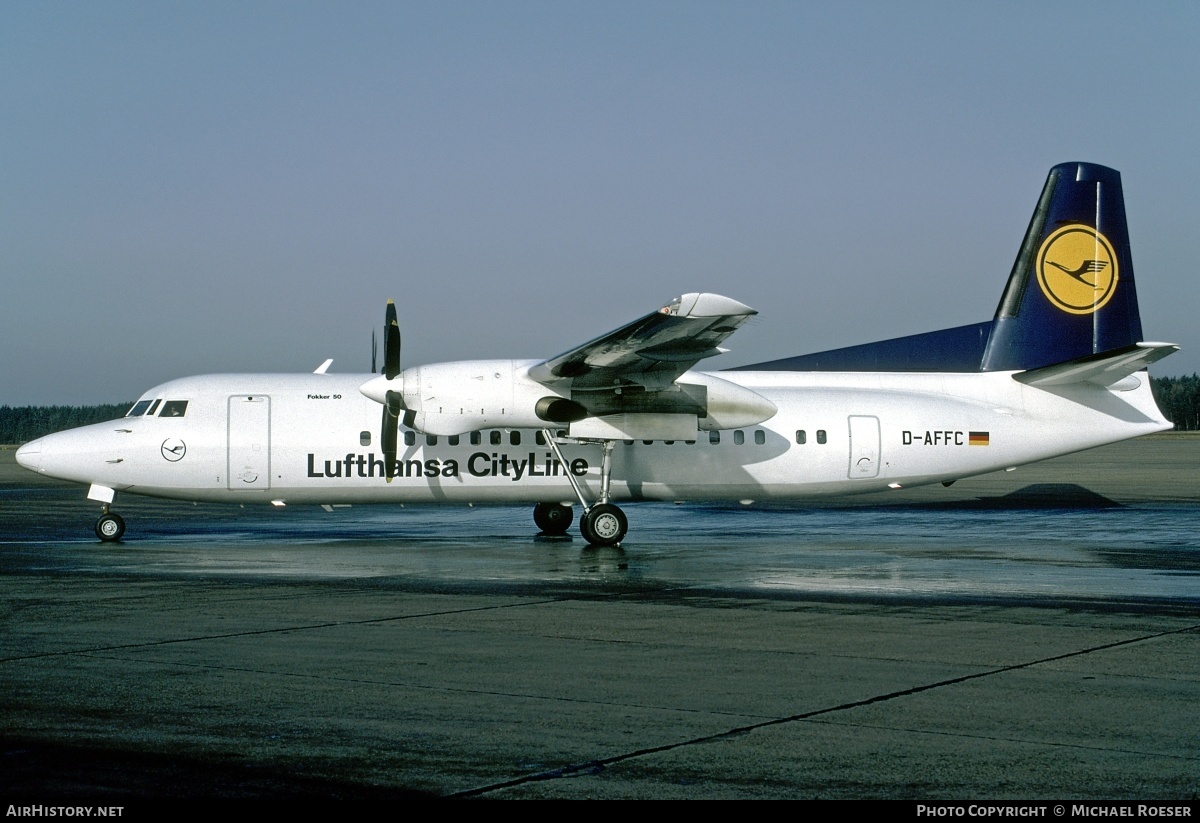 Aircraft Photo of D-AFFC | Fokker 50 | Lufthansa CityLine | AirHistory.net #362953