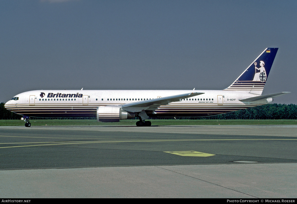 Aircraft Photo of D-AGYF | Boeing 767-304/ER | Britannia Airways | AirHistory.net #362955