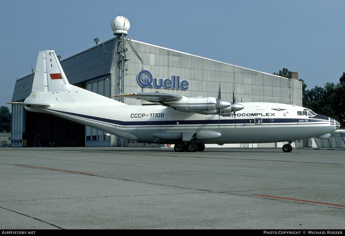 Aircraft Photo of CCCP-11108 | Antonov An-12B | Aerocomplex | AirHistory.net #362959