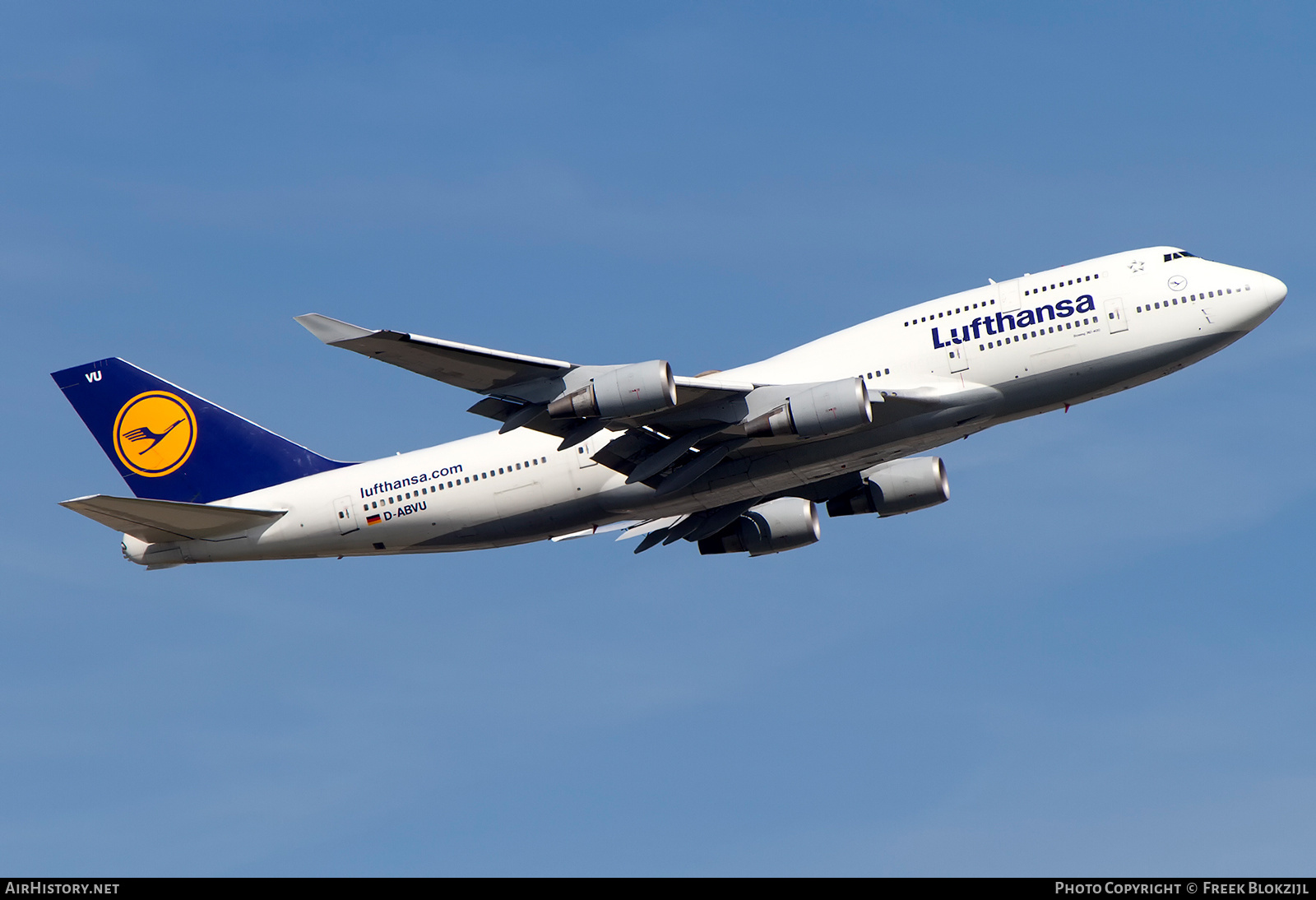 Aircraft Photo of D-ABVU | Boeing 747-430 | Lufthansa | AirHistory.net #363094