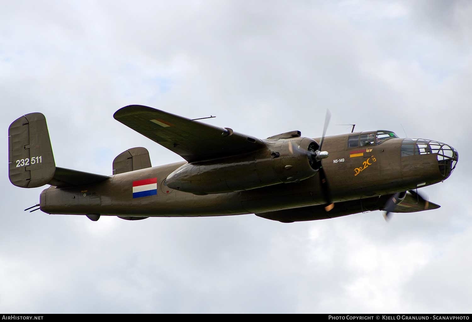 Aircraft Photo of PH-XXV / N5-149 | North American B-25J Mitchell | Koninklijke Luchtmacht Historische Vlucht | Netherlands East Indies - Air Force | AirHistory.net #363181
