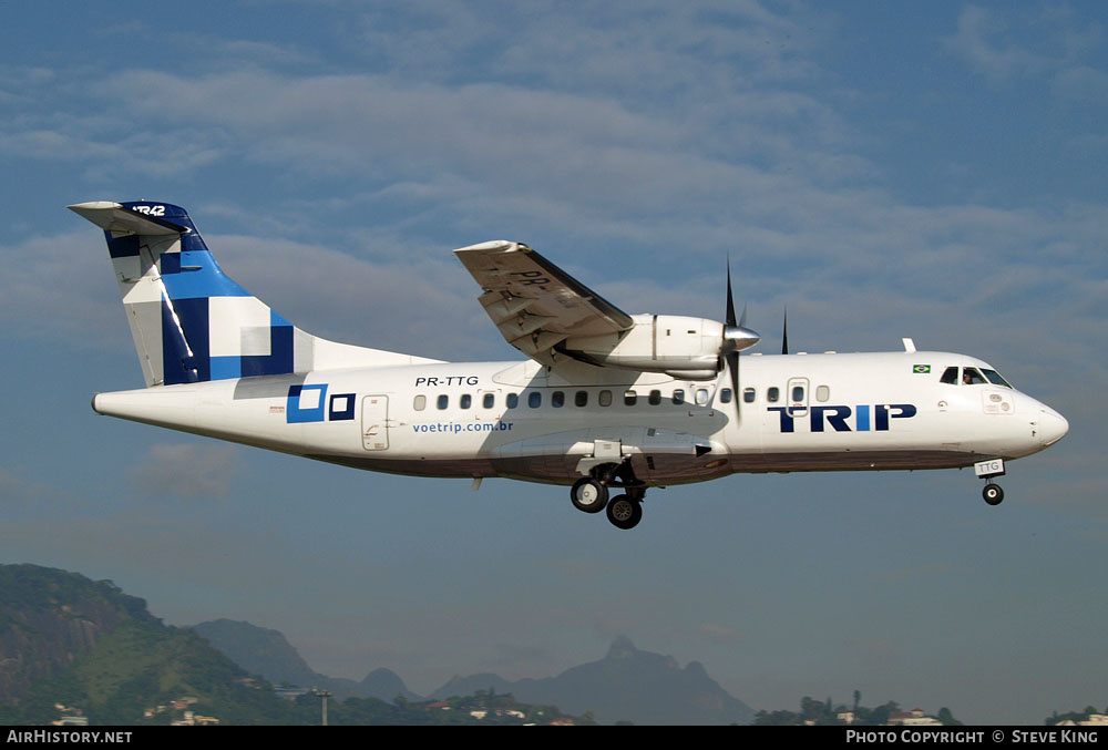 Aircraft Photo of PR-TTG | ATR ATR-42-200 | TRIP Linhas Aéreas | AirHistory.net #363182