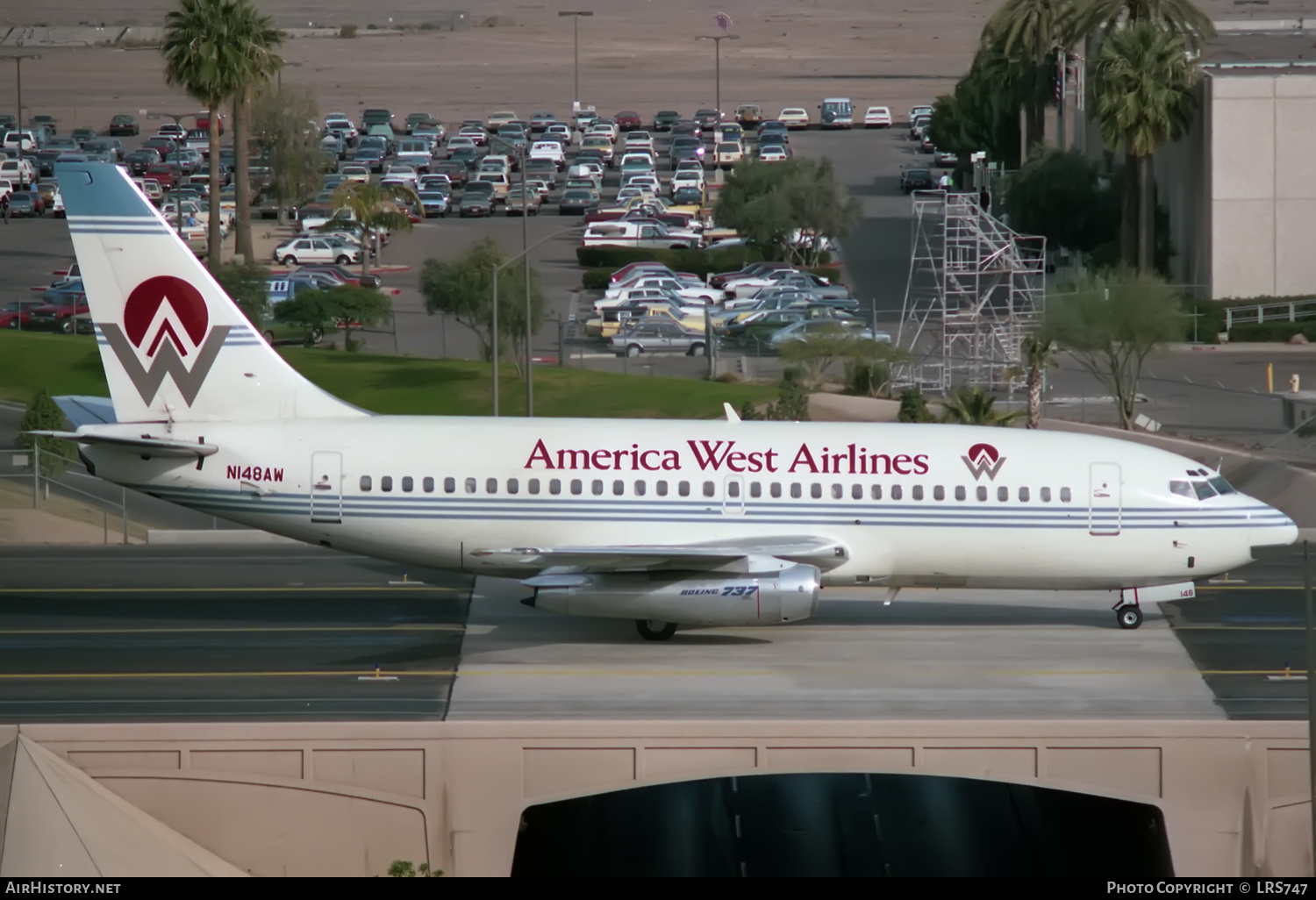 Aircraft Photo of N148AW | Boeing 737-2K6/Adv | America West Airlines | AirHistory.net #363260