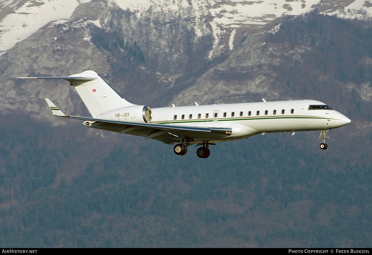 Aircraft Photo of HB-JER | Bombardier Global Express (BD-700-1A10) | AirHistory.net #363287