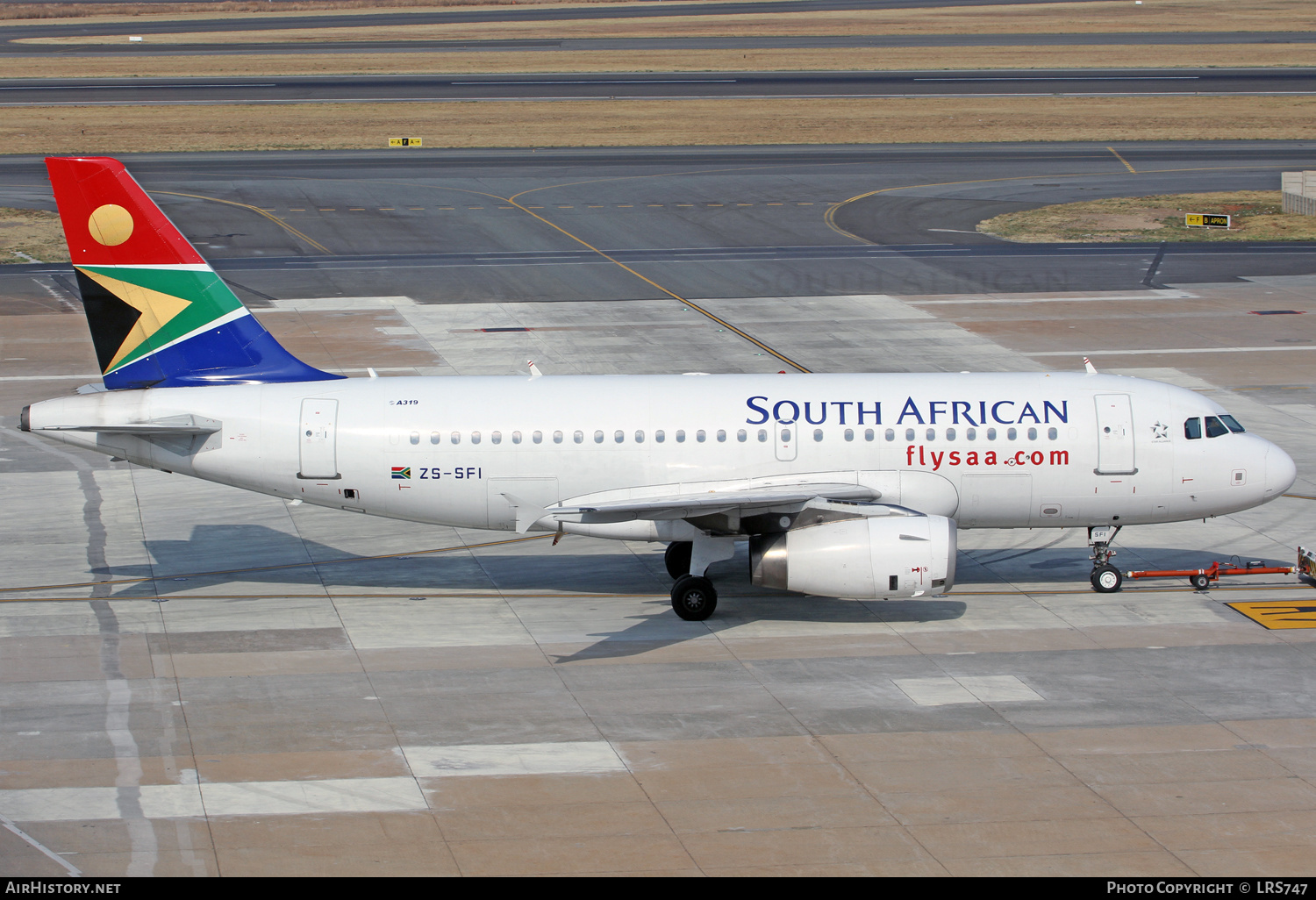 Aircraft Photo of ZS-SFI | Airbus A319-131 | South African Airways | AirHistory.net #363293