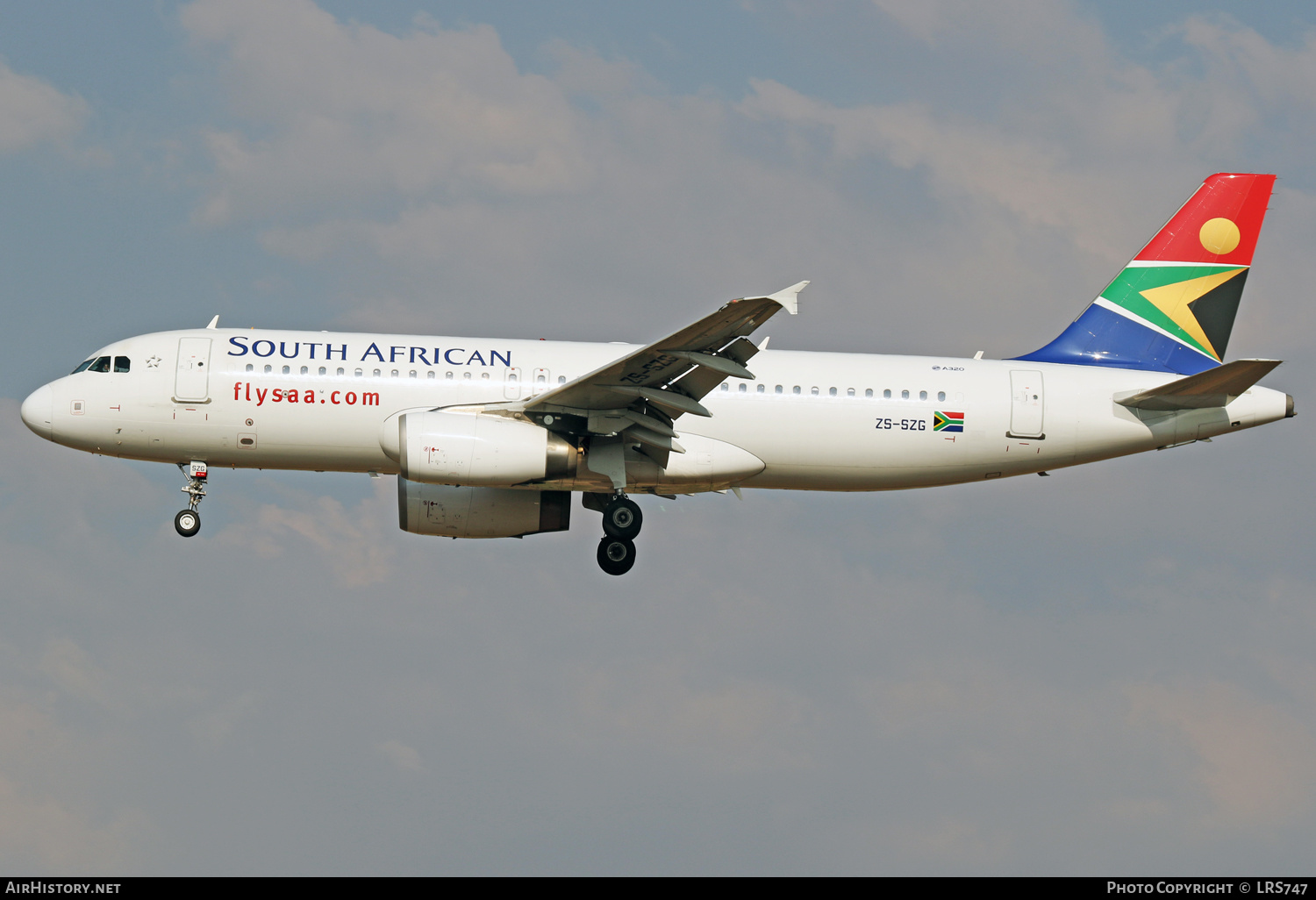 Aircraft Photo of ZS-SZG | Airbus A320-232 | South African Airways | AirHistory.net #363294