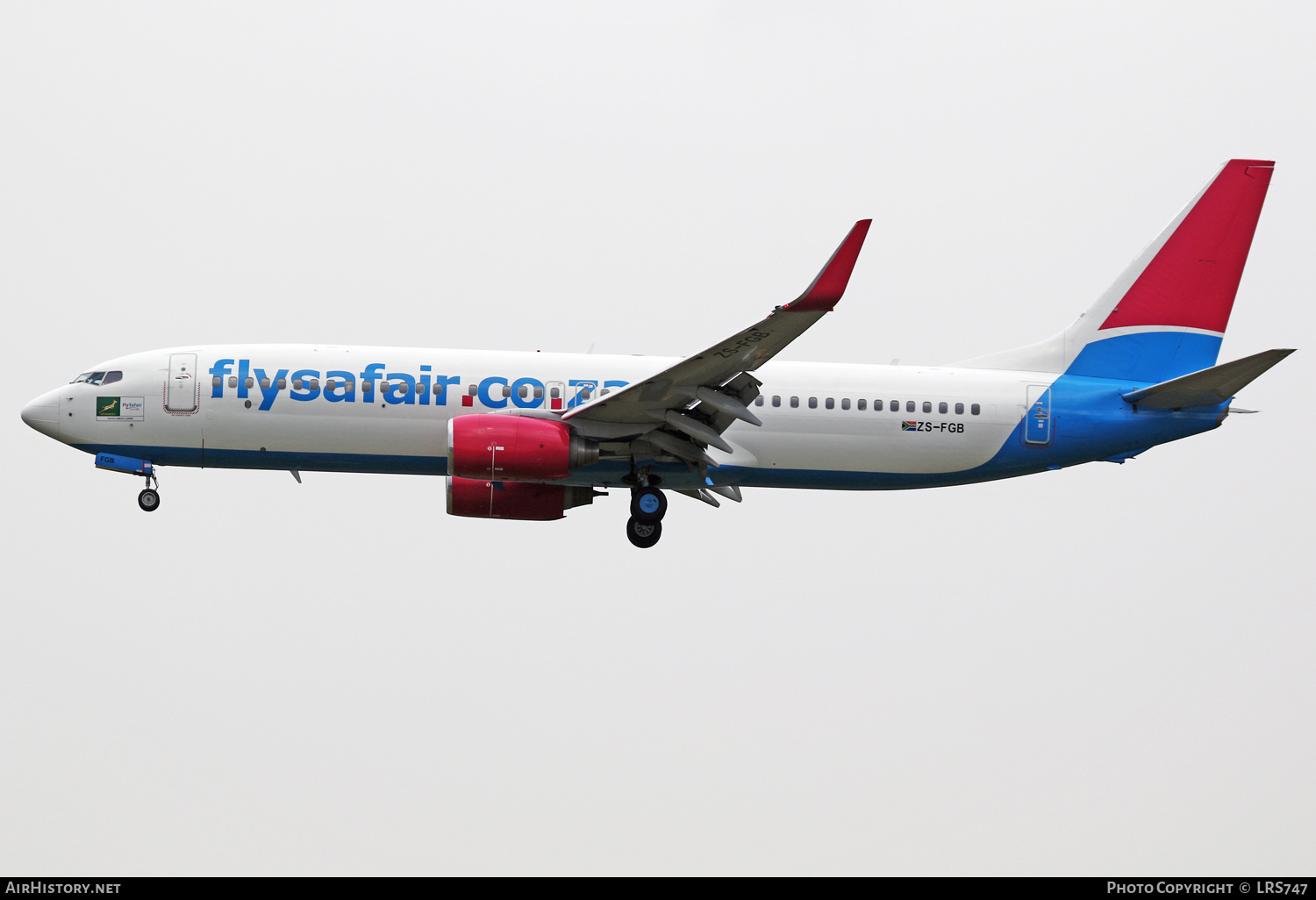 Aircraft Photo of ZS-FGB | Boeing 737-8K5 | FlySafair | AirHistory.net #363307
