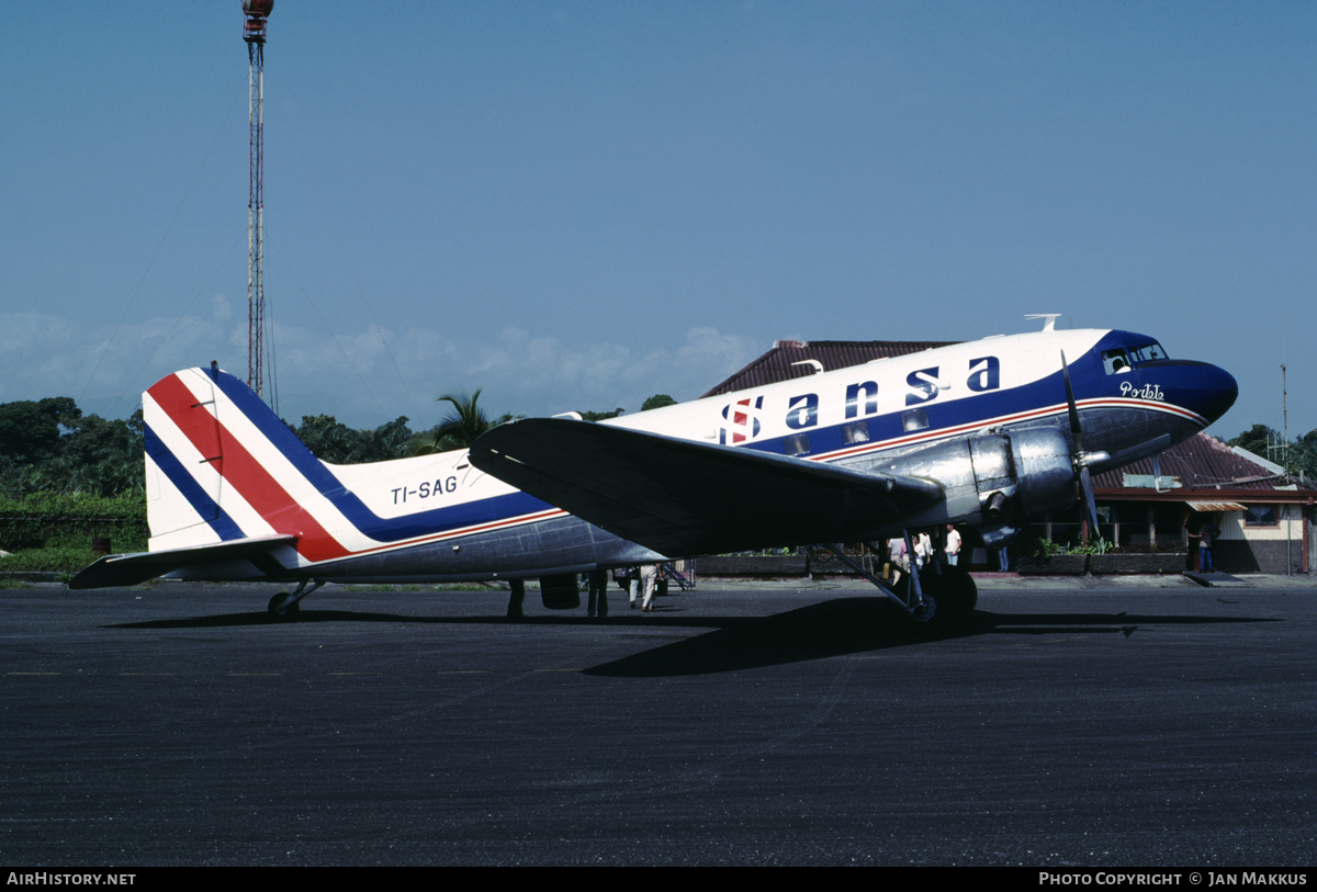 Aircraft Photo of TI-SAG | Douglas C-47 Skytrain | SANSA - Servicios Aéreos Nacionales | AirHistory.net #363379
